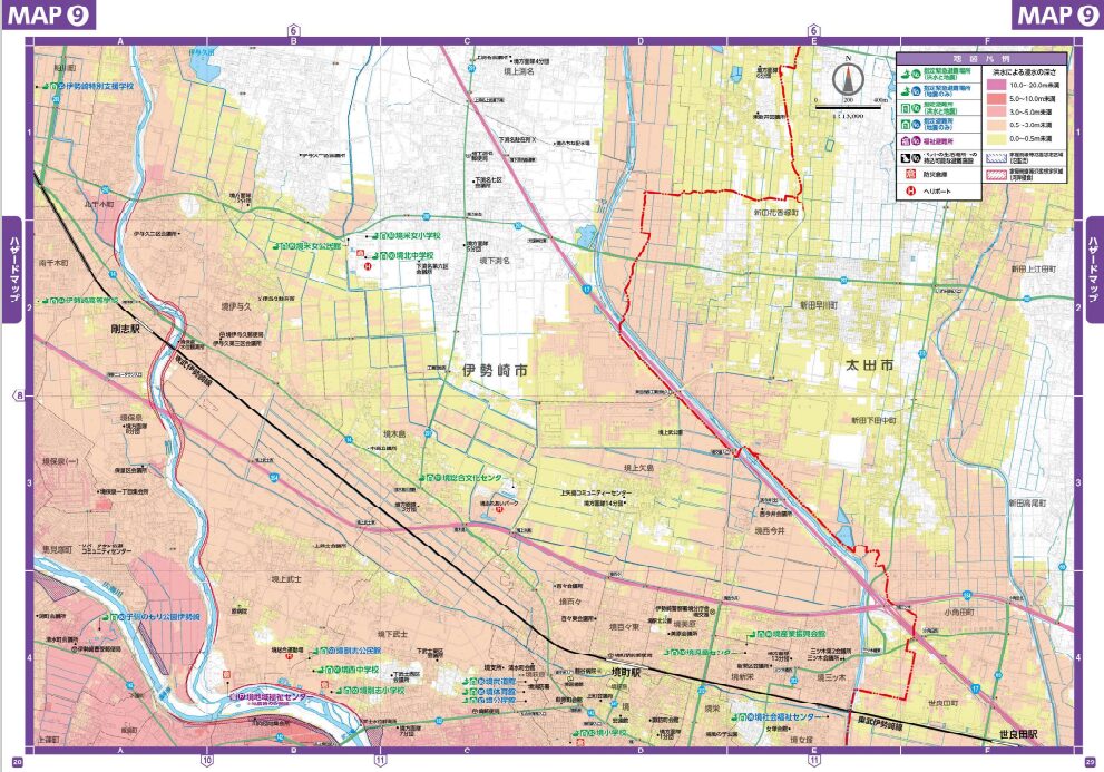 伊勢崎市洪水ハザードマップ