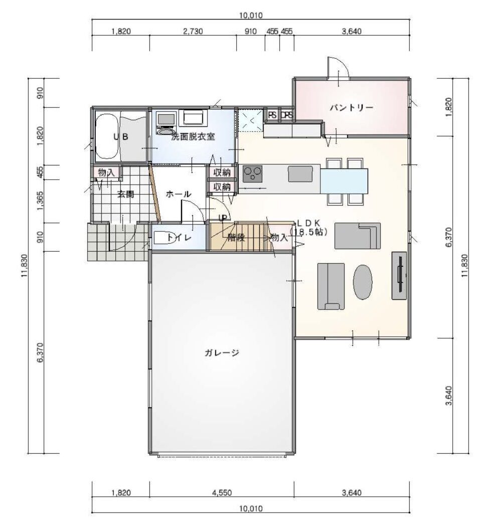 将来3LDKにもできる2部屋の個室がある間取り|群馬・伊勢崎|ハグデザイン